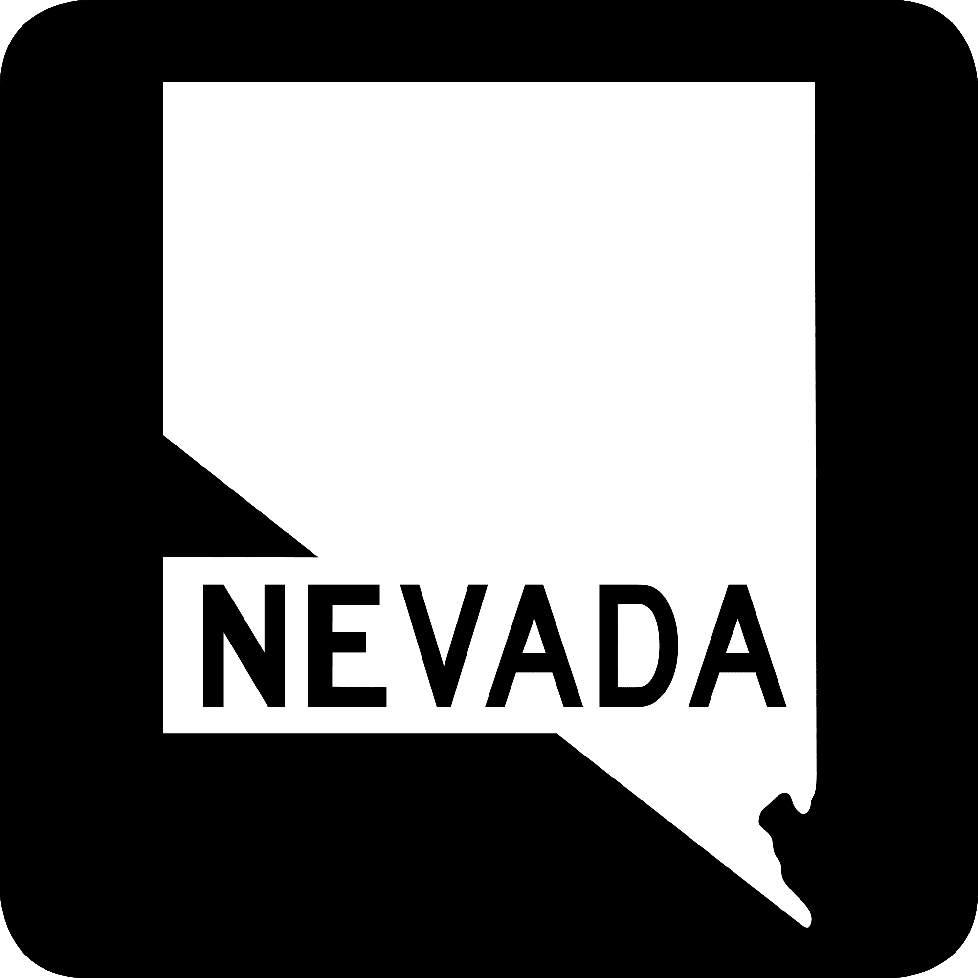 Nevada state outline map | Bankruptcy Means Test